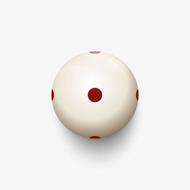 Billiard cue ball. Realistic vector illustration Realistic vector illustration cue ball stock illustrations
