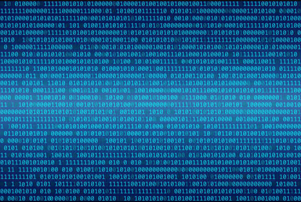 Binary code abstract background, Digital communication code. Binary code abstract background, Digital communication code. binary code stock illustrations