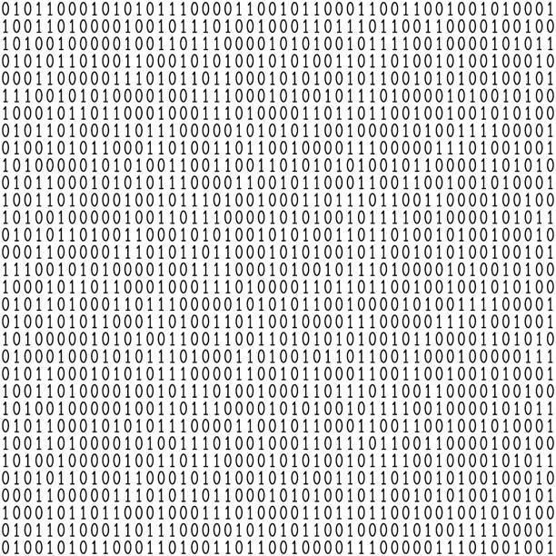 Binary code seamless pattern Binary code seamless pattern. Computer background with 1 and 0 numbers. Data and technology. Black and white vector illustration. binary code stock illustrations
