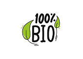 Bio Organic Product Icons Vector Illustration Symbol Design Element
