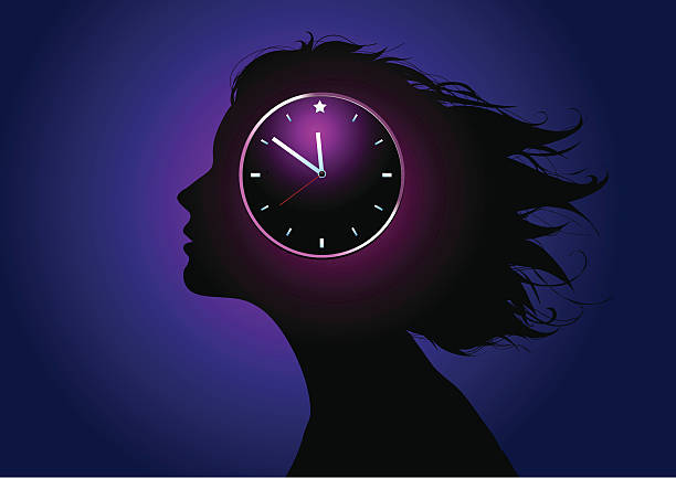 Biological clock vector art illustration