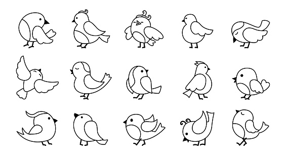 460+ Gambar Burung Kartun Yang Gampang Gratis Terbaru