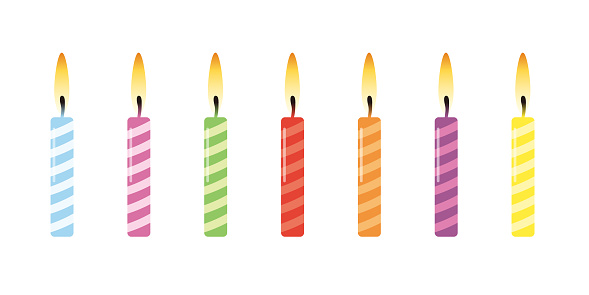 Birthday candle illustration