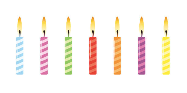 Birthday candle illustration It is an illustration of a Birthday candle illustration. birthday candle stock illustrations