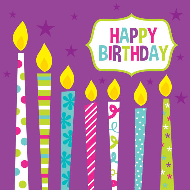 Birthday candle Birthday candles illustration. EPS 10 file and large jpg included. birthday candle stock illustrations