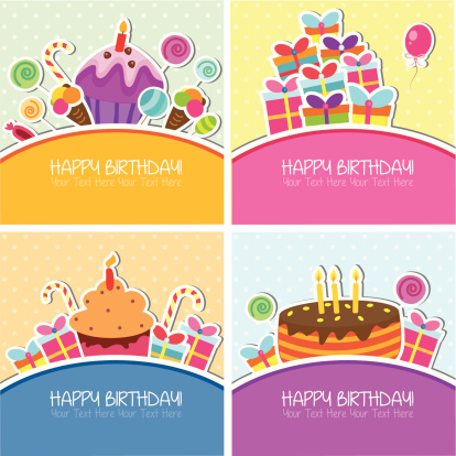 Birthday cards set