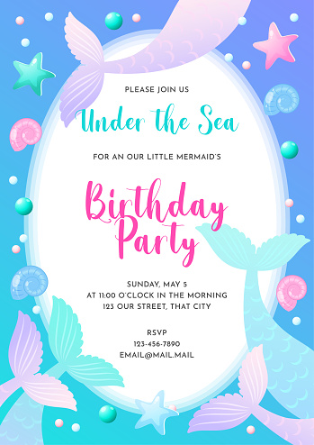 Birthday party invitation template