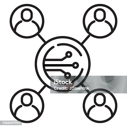 istock Bitcoin and Cryptocurrency network concepts icon investment - editable stroke 1366061963