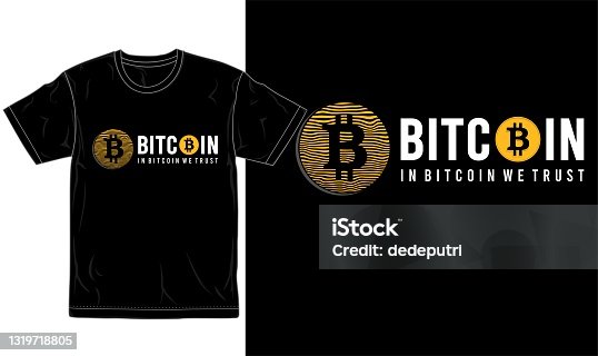 Glitch Bitcoin T-shirt Design - Vector Download