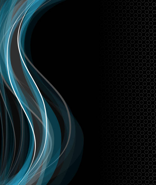 Black and blue abstract background composition vector art illustration