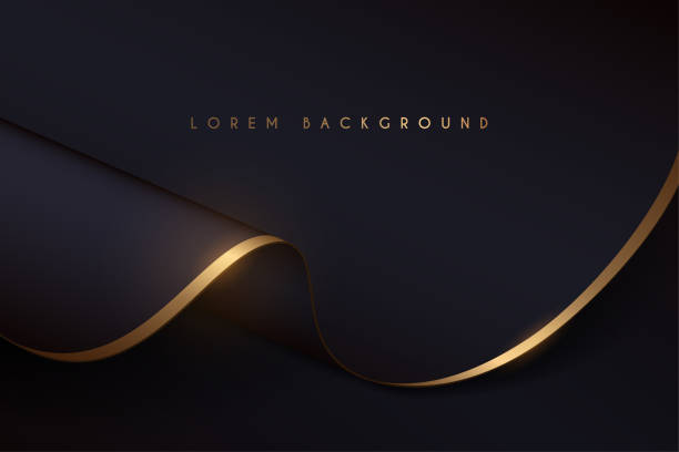 black and gold cloth background black and gold cloth background in vector luxury stock illustrations