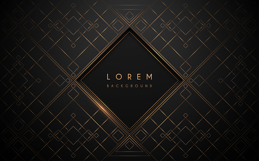 Black and gold luxury background