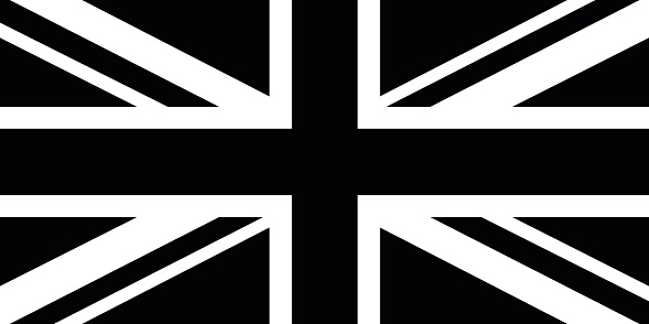 白黒の英国国旗 - イギリス国旗のベクターアート素材や画像を多数ご用意 - iStock