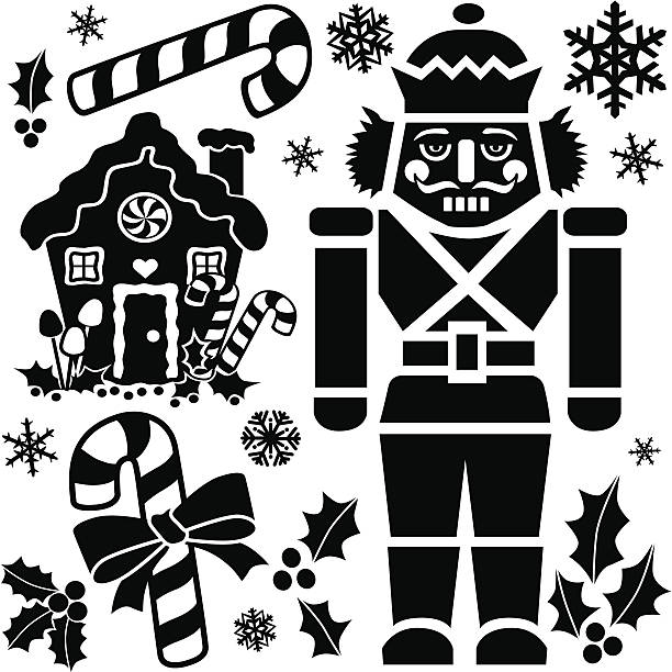 Christmas Nutcracker Clip Art Illustrations, Royalty-Free Vector