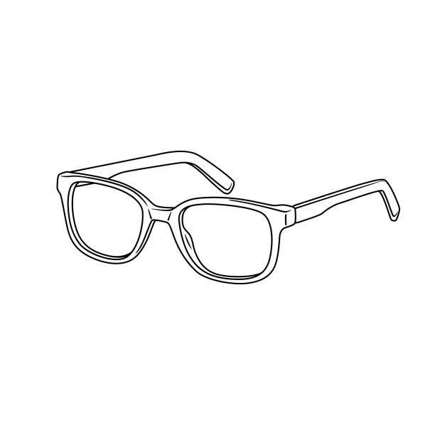 Black and White of eyeglasses in a white background For assembly, Or create teaching material for mothers who do Homeschool And teachers who find pictures for teaching materials such as flashcards or children's books. Black and White of eyeglasses in a white background For assembly, Or create teaching material for mothers who do Homeschool And teachers who find pictures for teaching materials such as flashcards or children's books. eyeglasses illustrations stock illustrations
