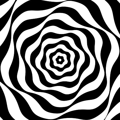Black and white op art