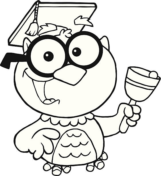 Owl Black And White Clip Art Pictures Illustrations ...