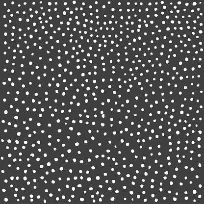 Black and white polka background. Hand drawn dot pattern design. Abstract illustration - vector