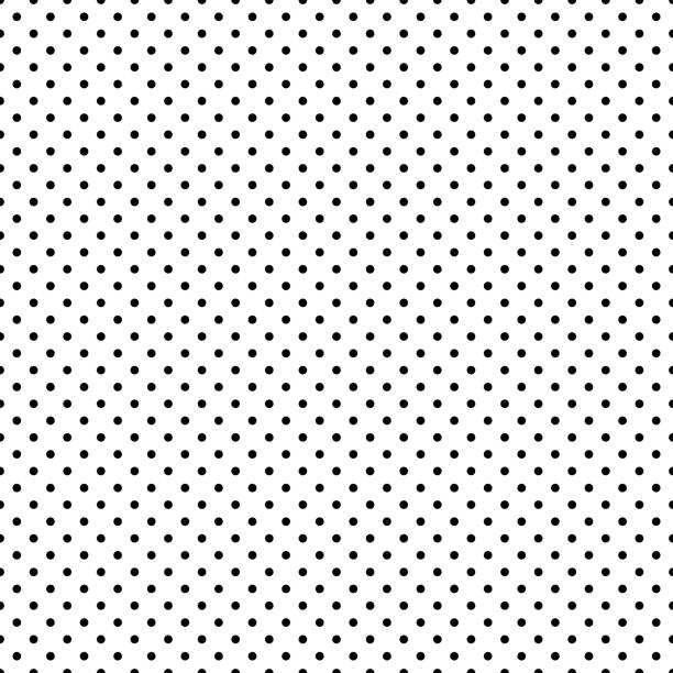 черно-белая полька точка бесшовные. eps 10 - пятнистый stock illustrations