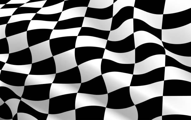 black and white room black and white checkered flag texture background checked pattern stock illustrations