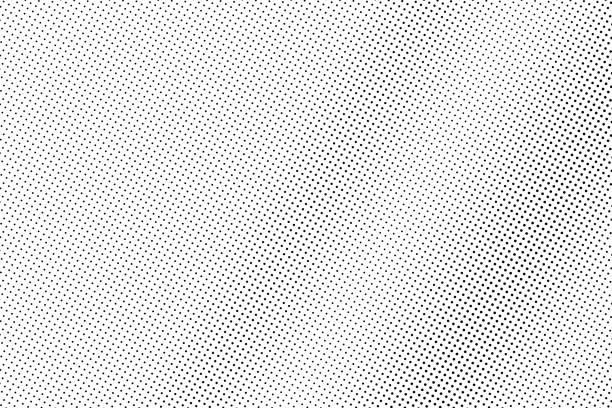 Black and white vector halftone. Subtle halftone digital texture. Faded dotted gradient. vector art illustration