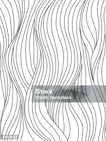 istock Black and white wave pattern 888136112