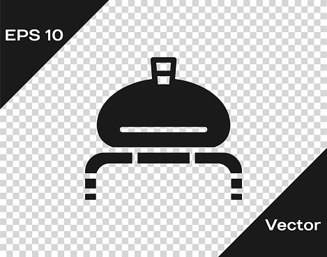 Black Bread and salt on towel icon isolated on transparent background. National food loaf. Traditional ukrainian wedding bread. Vector