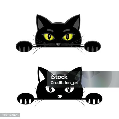 Free Download Of 黒い猫の顔 Vector Graphic