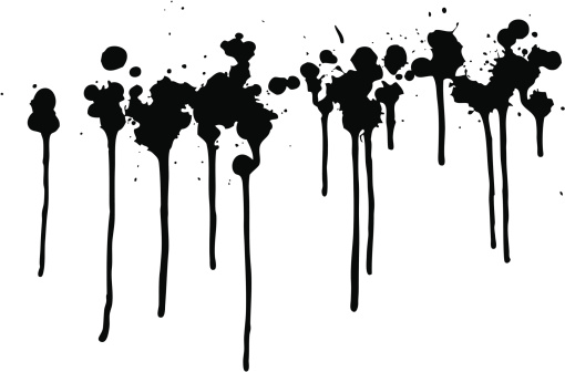 Black Dripping Paint Stock Illustration - Download Image ...