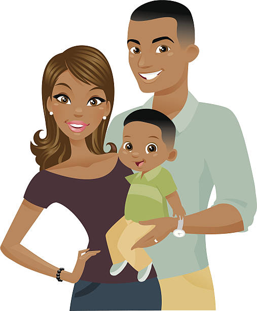 Royalty Free Black Family Clip Art, Vector Images & Illustrations - iStock