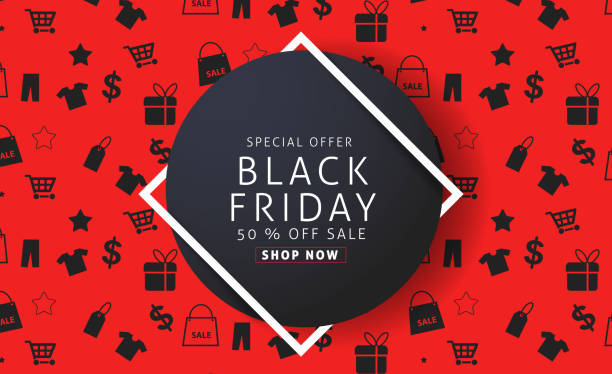 ilustraciones, imágenes clip art, dibujos animados e iconos de stock de negro viernes 10 - black friday shoppers