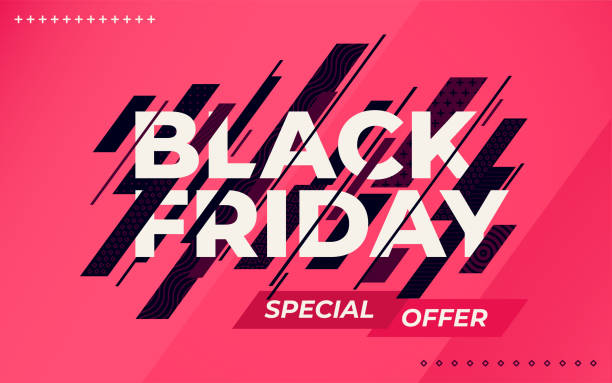 Black friday sale banner. Social media web banner for shopping, sale, product promotion. vector art illustration