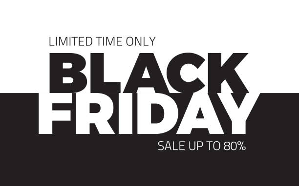 ilustraciones, imágenes clip art, dibujos animados e iconos de stock de fondo de vector de venta viernes negro - black friday shoppers