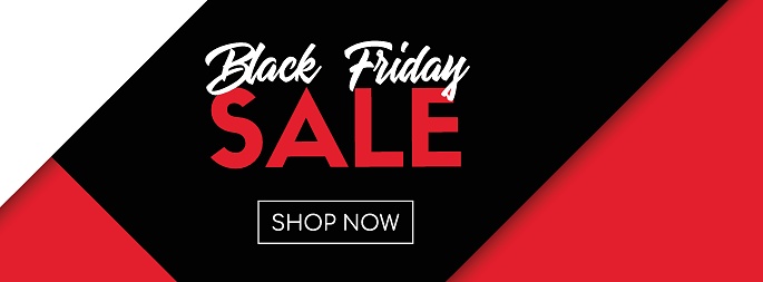 Black Friday Sale Vector Banner Shop Now Online Shopping Template Stock - Will There Be Black Friday Deals On Vector
