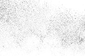 Black grainy texture isolated on white background. Distress overlay textured. Grunge design elements.  Digitally Generated Image. Vector illustration,eps 10.