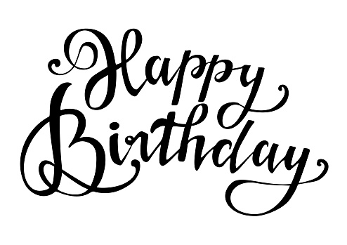 Black Handwrighten Lettering Of Happy Birthday Typography Design Greeting Card Stock Illustration Download Image Now Istock Me, singing/dancing the norwegian happy birthday song, as well as going through all the lyrics word by word. https www istockphoto com vector black handwrighten lettering of happy birthday typography design greeting card gm1250953777 364933086
