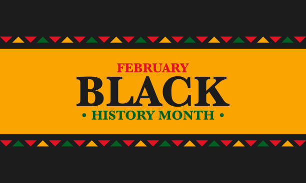 Black History Month. African American History. Celebrated annual. In February in United States and Canada. In October in Great Britain. Poster, card, banner, background. Vector illustration Black History Month. African American History. Celebrated annual. In February in United States and Canada. In October in Great Britain. Poster, card, banner, background. Vector illustration annual event stock illustrations