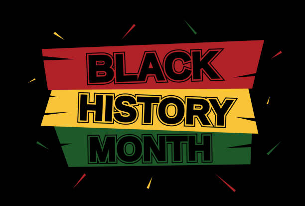 Black History Month banner card. Vector illustration. EPS10