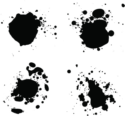 Black Oil Splatter Stock Illustration - Download Image Now - iStock