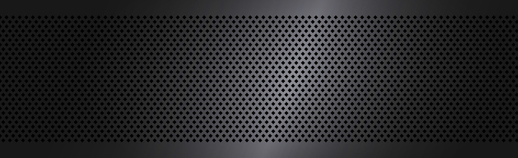 Black perforated background with black holes and glow