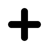 istock Black plus sign. Positive symbol 688550958