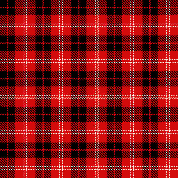 Red And Black Buffalo Plaid Illustrations, Royalty-Free Vector Graphics