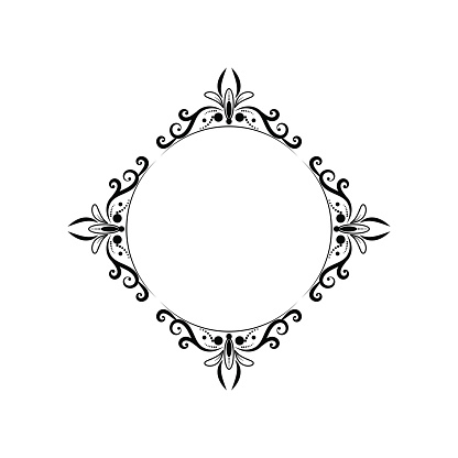 round frame classic vector