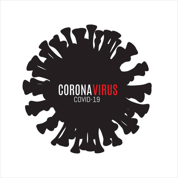 Black silhouette of coronavirus vector icon on white background Concert protection against coronavirus infection. Black silhouette of coronavirus vector icon on white background Concert protection against coronavirus infection. Covid-19 is the global flu pandemic. dna silhouettes stock illustrations