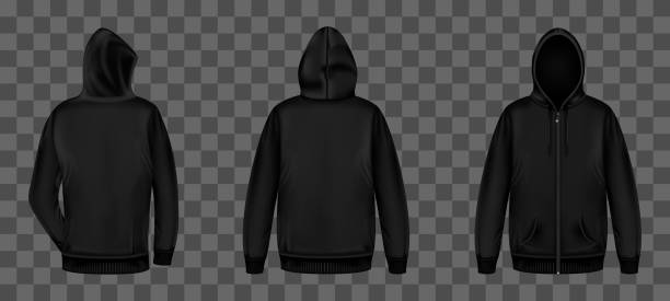 Download Silhouette Of Blank Hoodie Template Stock Photos, Pictures ...