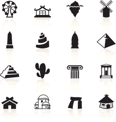 Black Symbols Travel Stock Illustration - Download Image Now - iStock