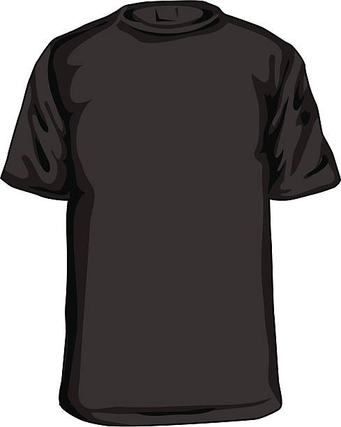 Black T Shirt Clip Art, Vector Images & Illustrations - iStock