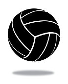 istock Black Volleyball icon 1316324455