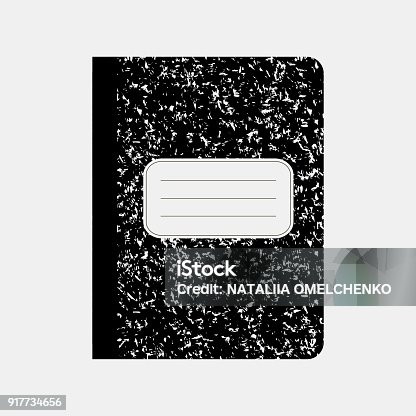 istock Black workbook, notebook 917734656