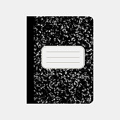 istock Black workbook, notebook 917734656